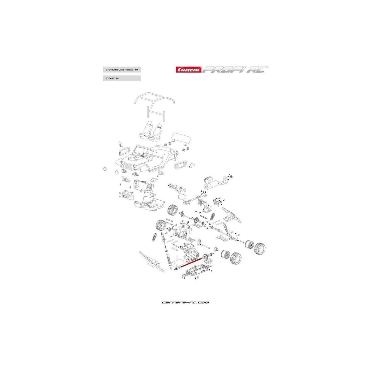 370410720 - RC Profi RC Mittelantriebswelle