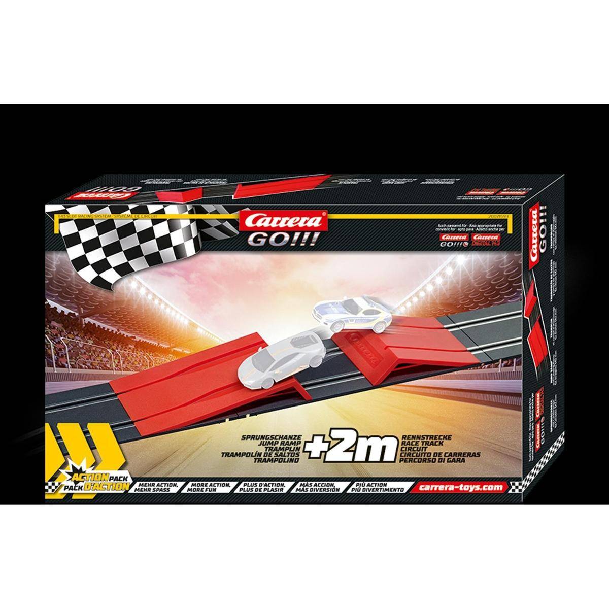 Action Pack, Sprungschanze + Landerampe + 6 Geraden, GO!!!, ab 6 J.