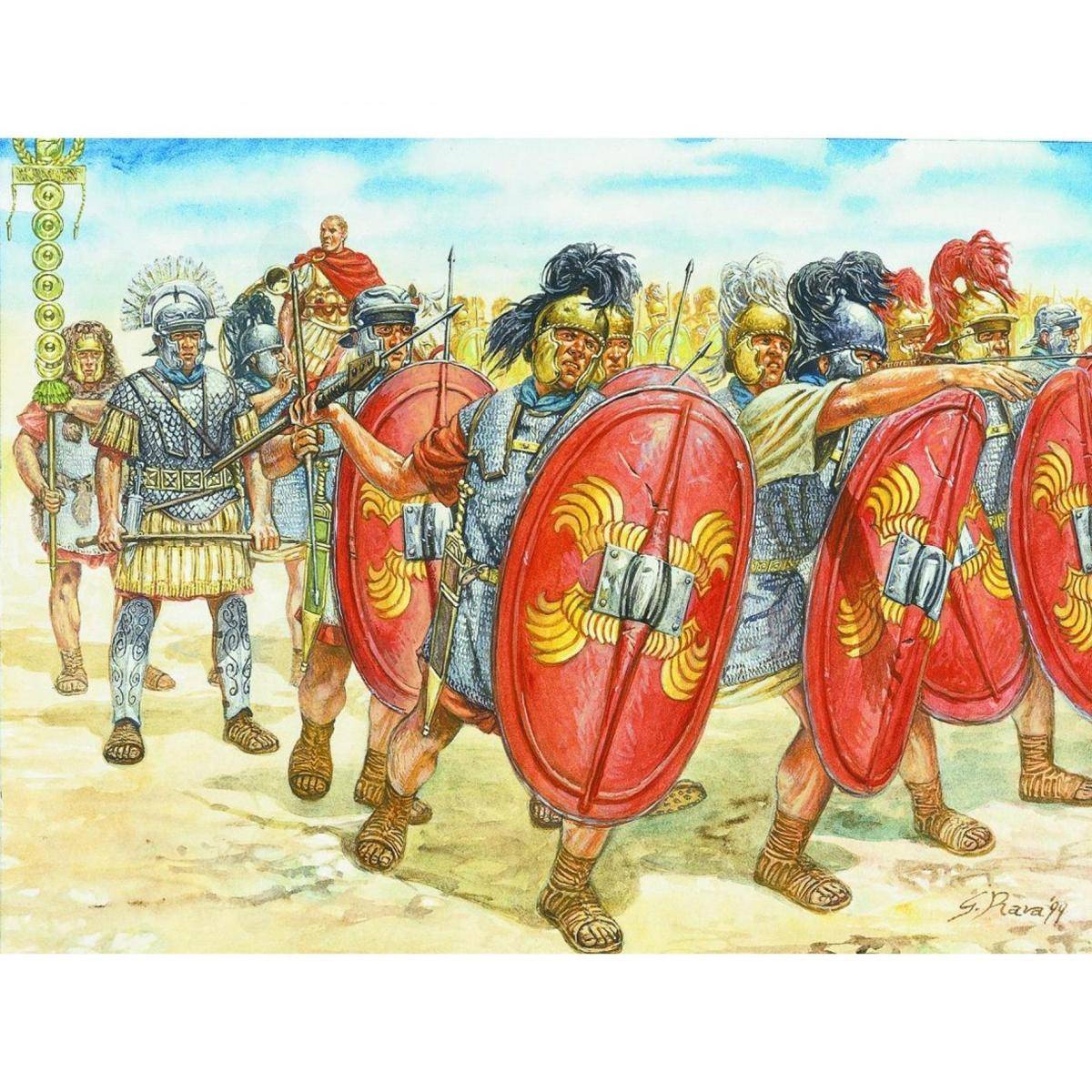 6021 - Modellbausatz,1:72 Römische Infanterie 1./2. Jhdt.