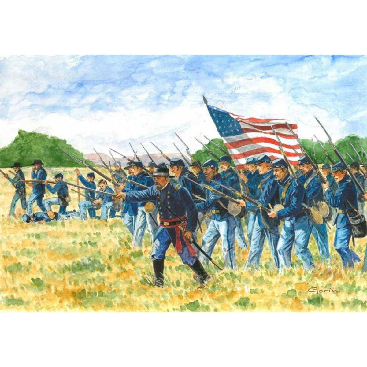 6177 - Modellbausatz, 1:72 Union Infantry (American Civil War)