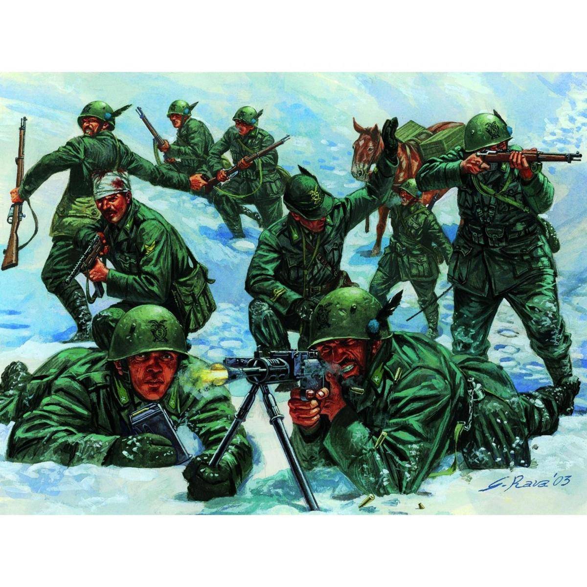 6059 - Modellbausatz,1:72 WW2 - Ital. Gebirgsjäger Alpini