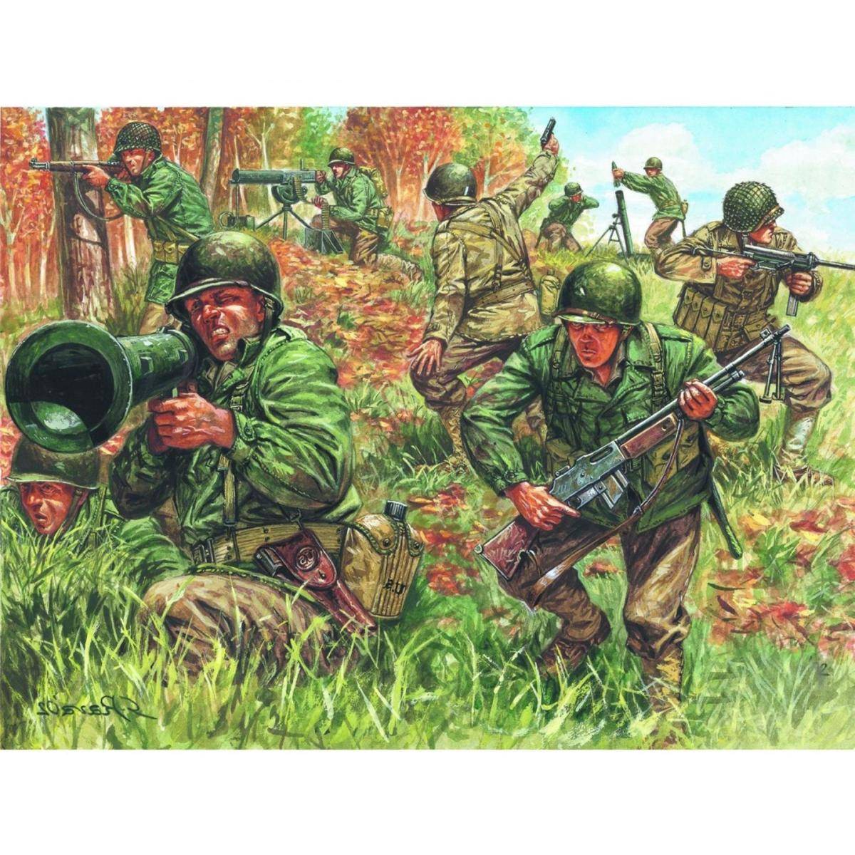 6046 - Modellbausatz,1:72 WWII Amerikanische Infanterie