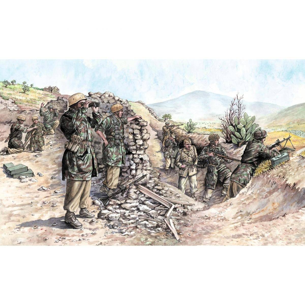 6134 - Modellbausatz,1:72 WWII De.Fallschirmtruppe Trop.Unif.