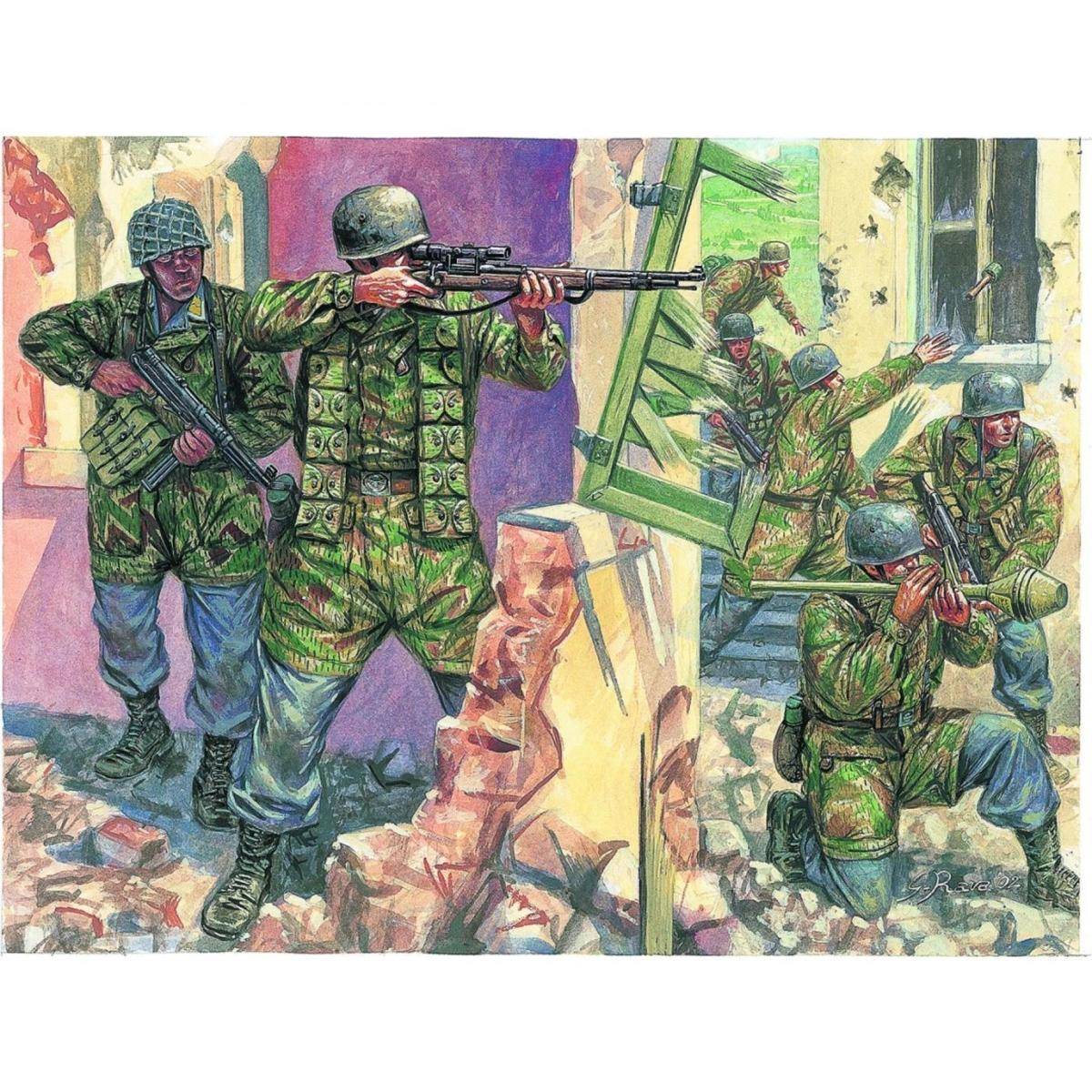 6045 - Modellbausatz,1:72 WWII Deutsche Fallschirmjäger