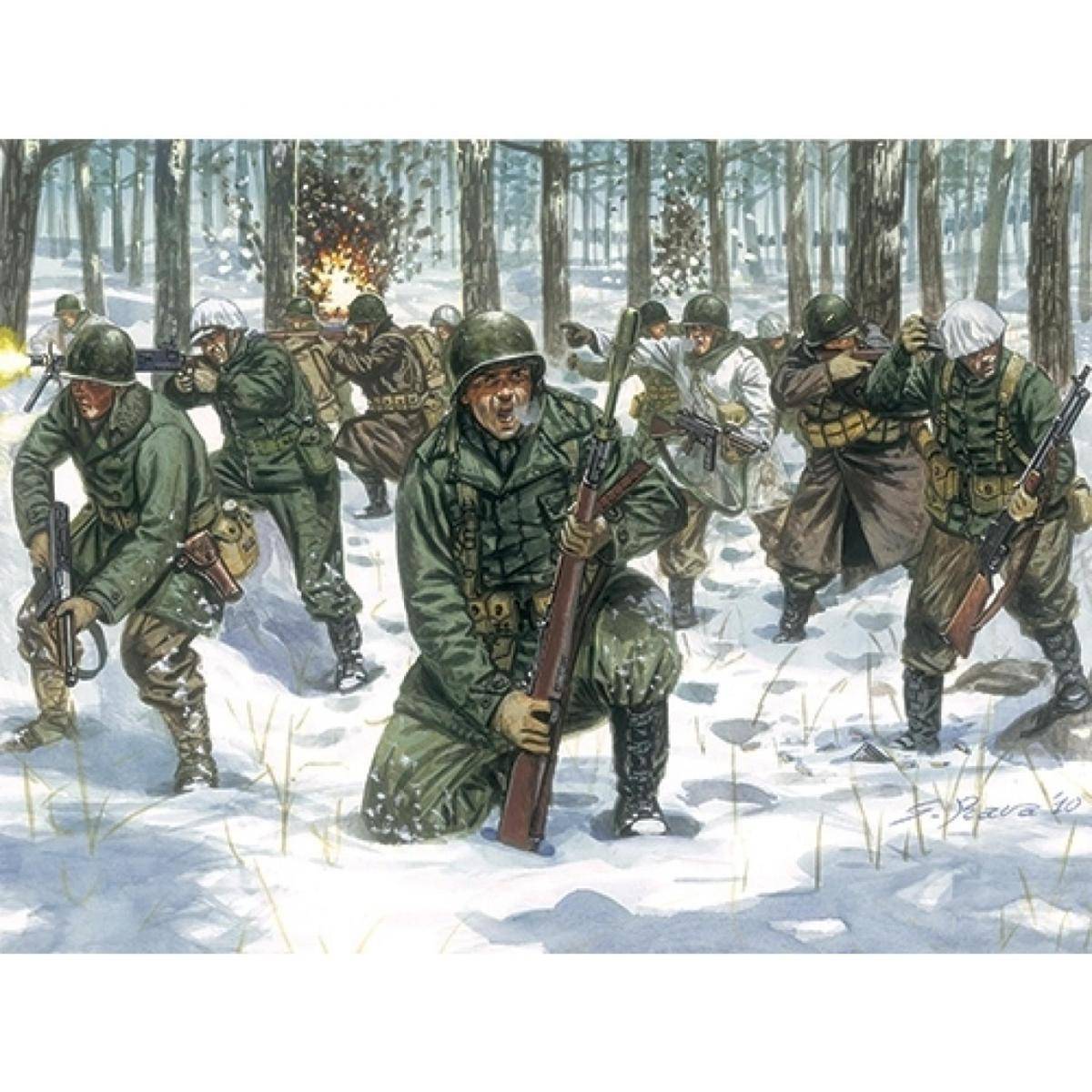 510006133 - Modellbausatz,1:72 WWII U.S.Infanterie Winteruniform