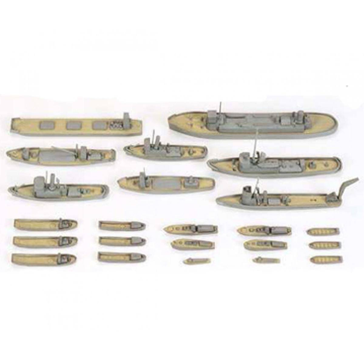 Modellbausatz,1:700 WL Dioramen-Set SchiffeBoote (23)