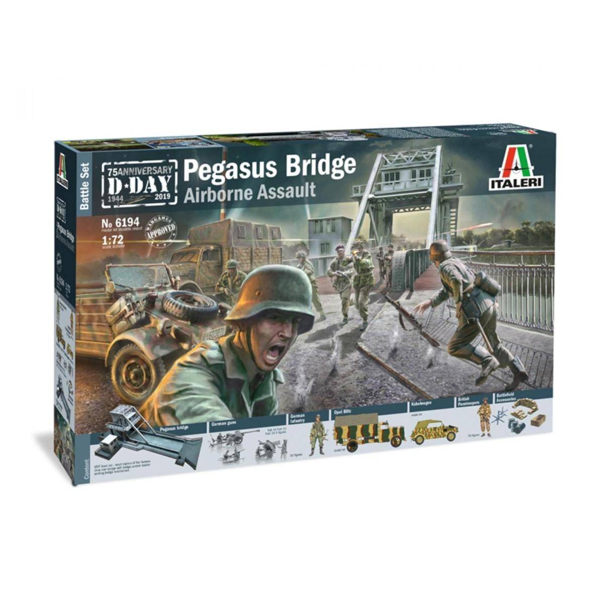 6194 - Modellbausatz,1:72 Battle-Set Pegasus Bridge