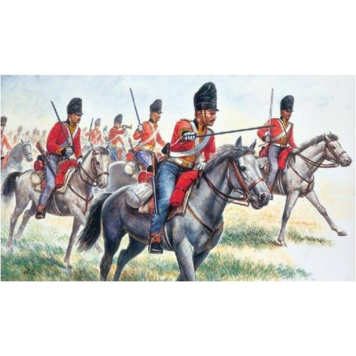 Modellbausatz,1:72 Brit.Schwere Kavaller. Napol.Kriege