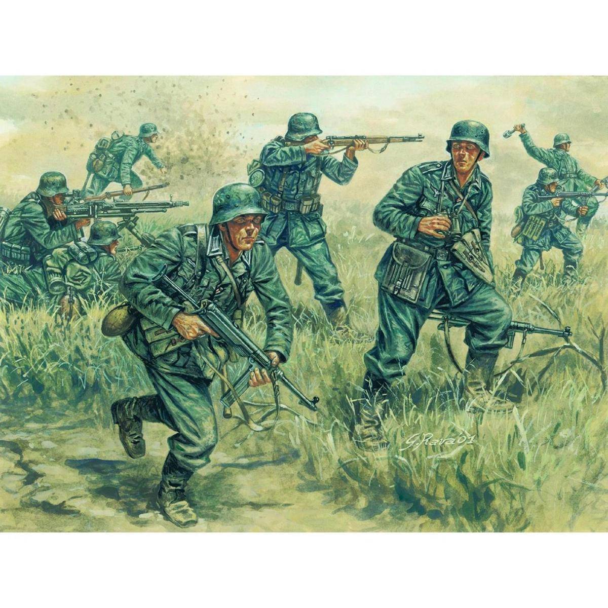 6033 - Modellbausatz,1:72 Deutsche Infanterie