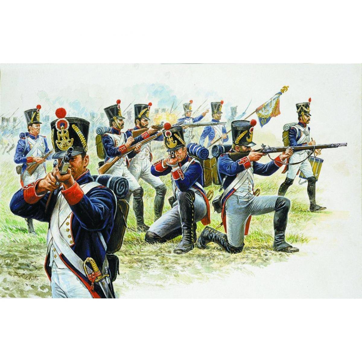 510006002 - Modellbausatz,1:72 Französische Infanterie (1815)