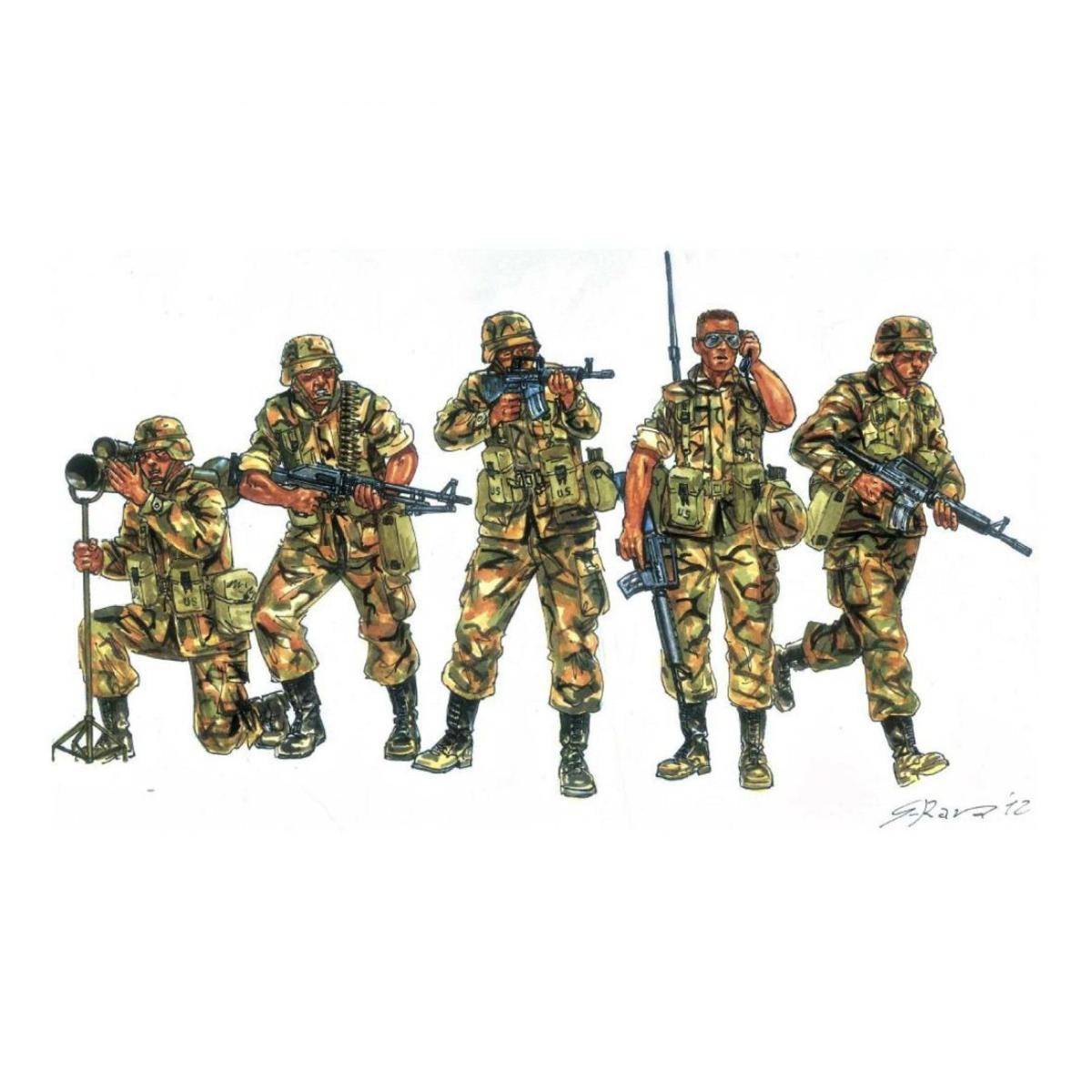 6168 - Modellbausatz,1:72 IT Moderne US-Soldaten