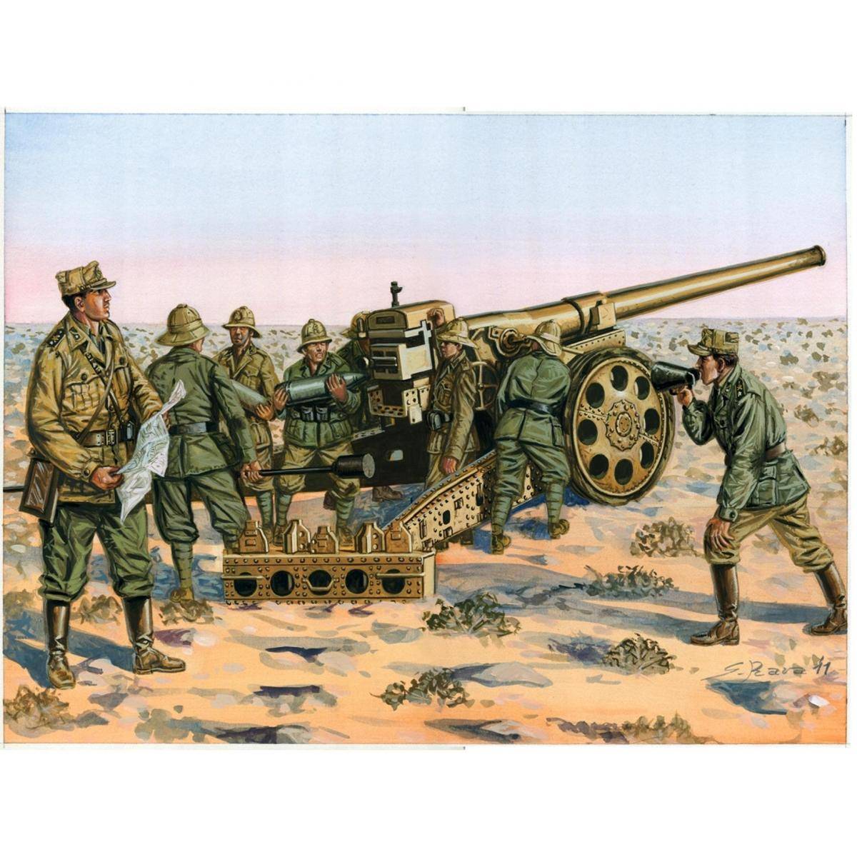 510006165 - Modellbausatz,1:72 Italienische Kanone 149/40, Kolonne