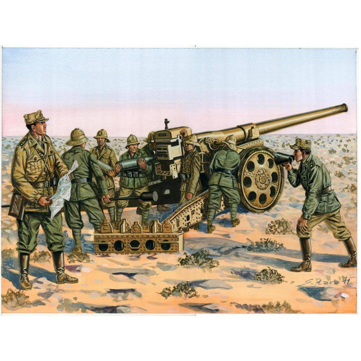 6165 - Modellbausatz,1:72 Italienische Kanone 149/40, Kolonne