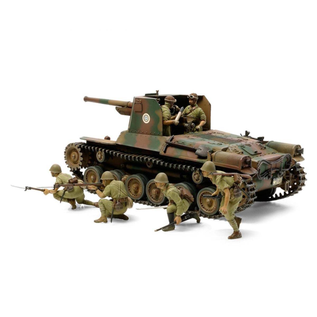 35331 - Modellbausatz,1:35 JPN Panzer Type 1 mit 6 Figuren