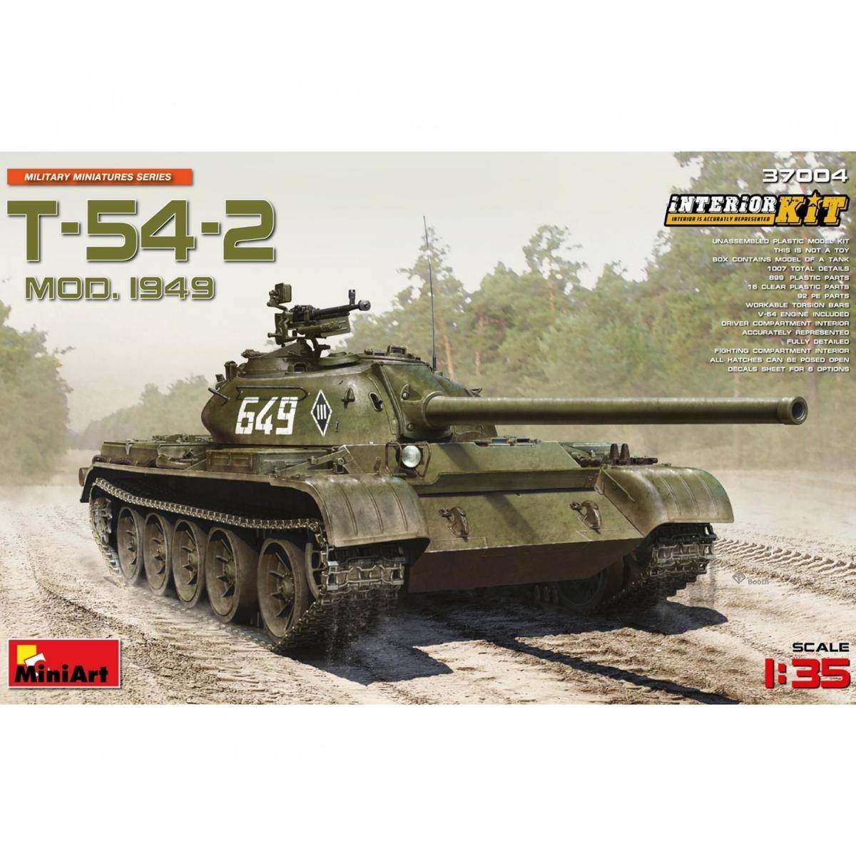 550037004 - Modellbausatz,1:35 T-54-2 Mod. 1949 m. Interiuer
