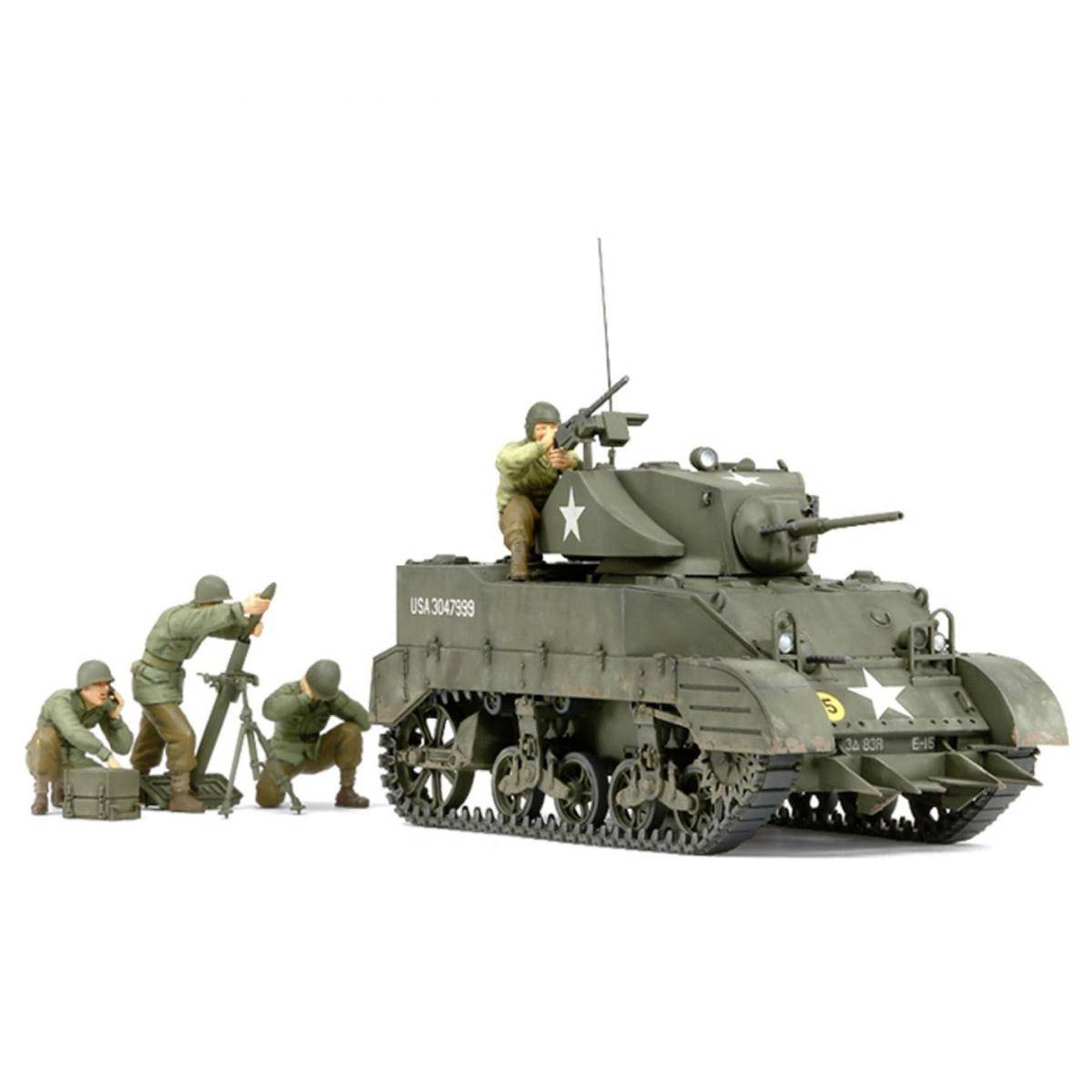35313 - Modellbausatz,1:35 US M5A1 Leicht Pz. m.Mörser (4)