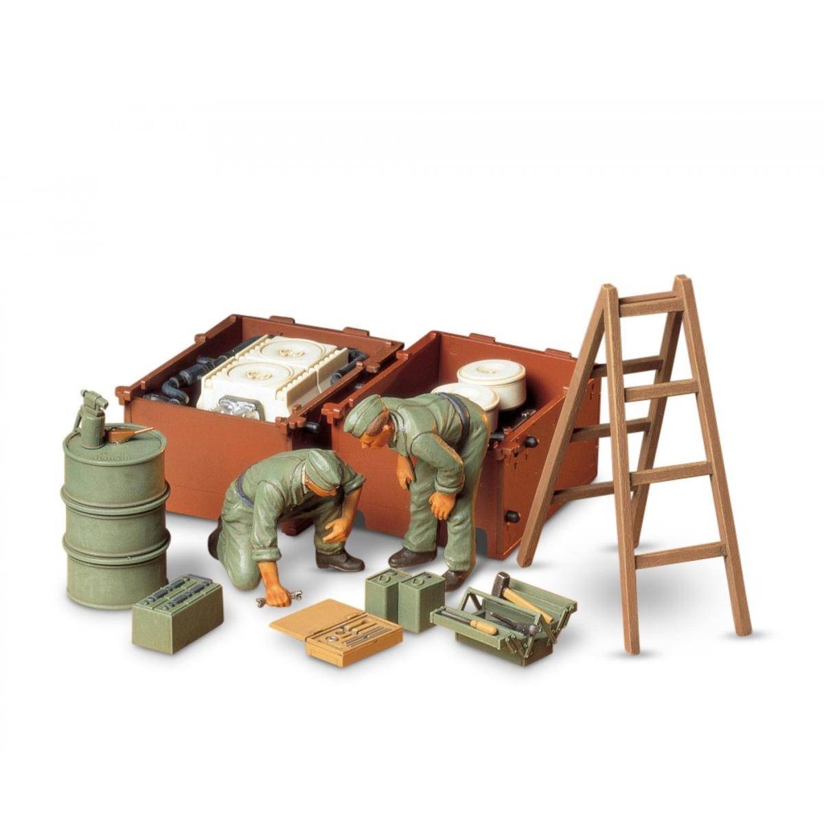 300035180 - Modellbausatz,1:35 Diorama-Set Dt. Panzer Instands.(2)