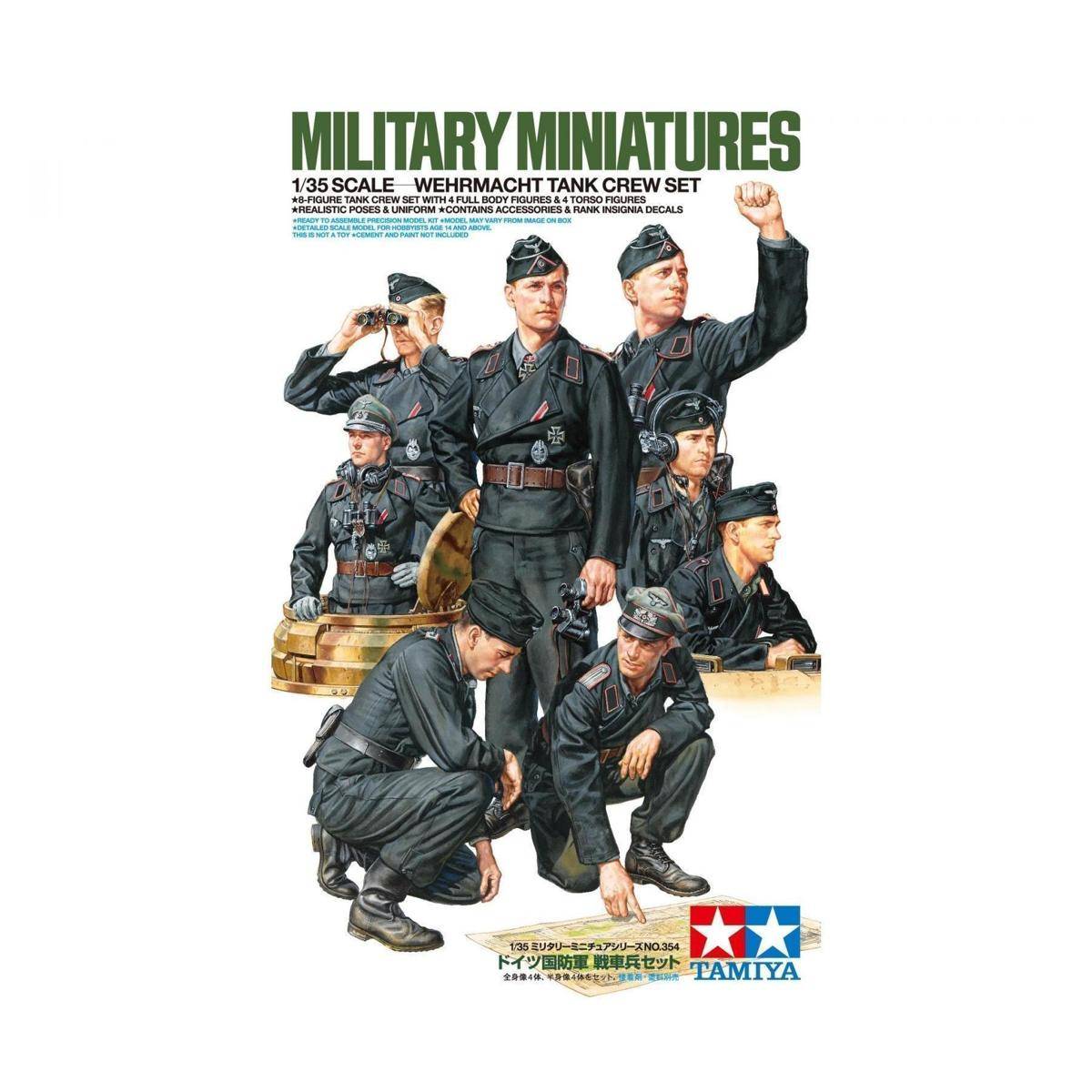 35354 - Modellbausatz,1:35 Figuren-Set Dt. Pz. Besatzung (4+4)