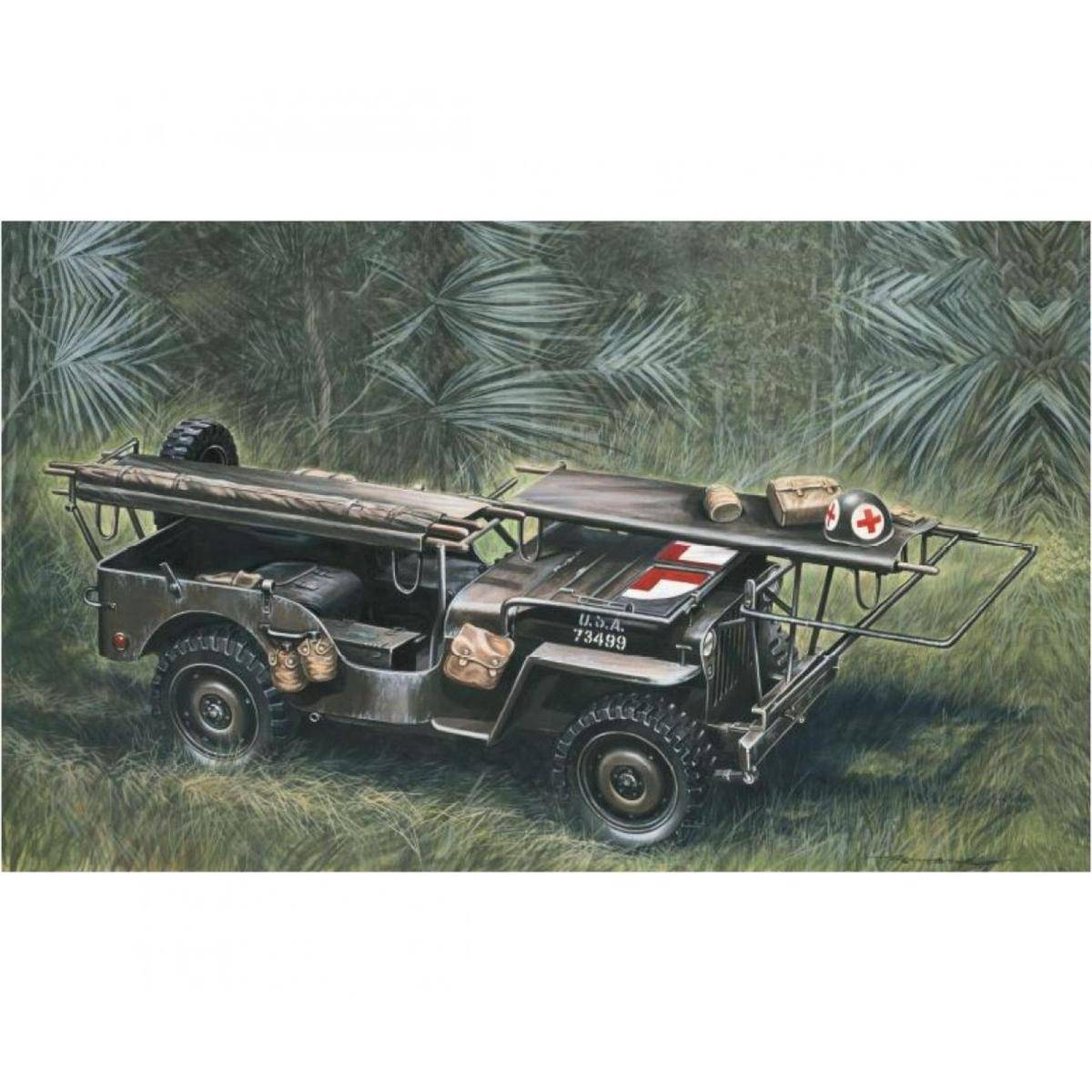 510000326 - Modellbausatz,1:35 1/4 Ton 4x4 US Krankenwagen