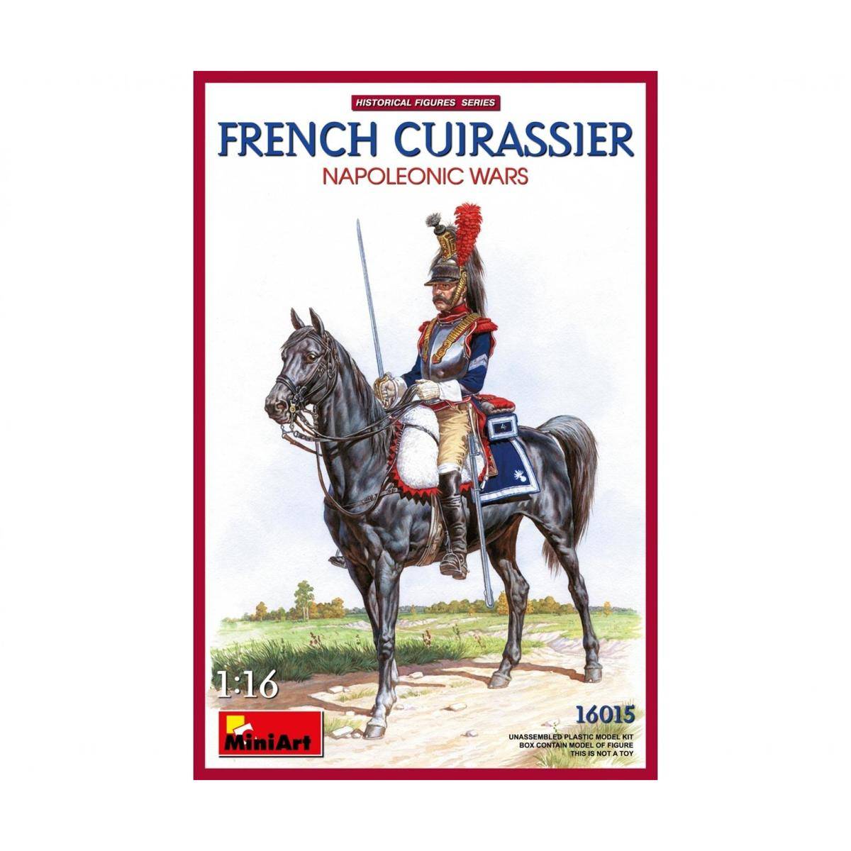 550016015 - Modellbausatz,1:16 Fig. Fran. Kürassier Napol. Kriege
