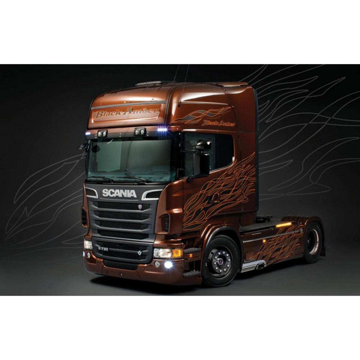 3897 - Modellbausatz, 1:24 Scania R730 V8 Black Amber
