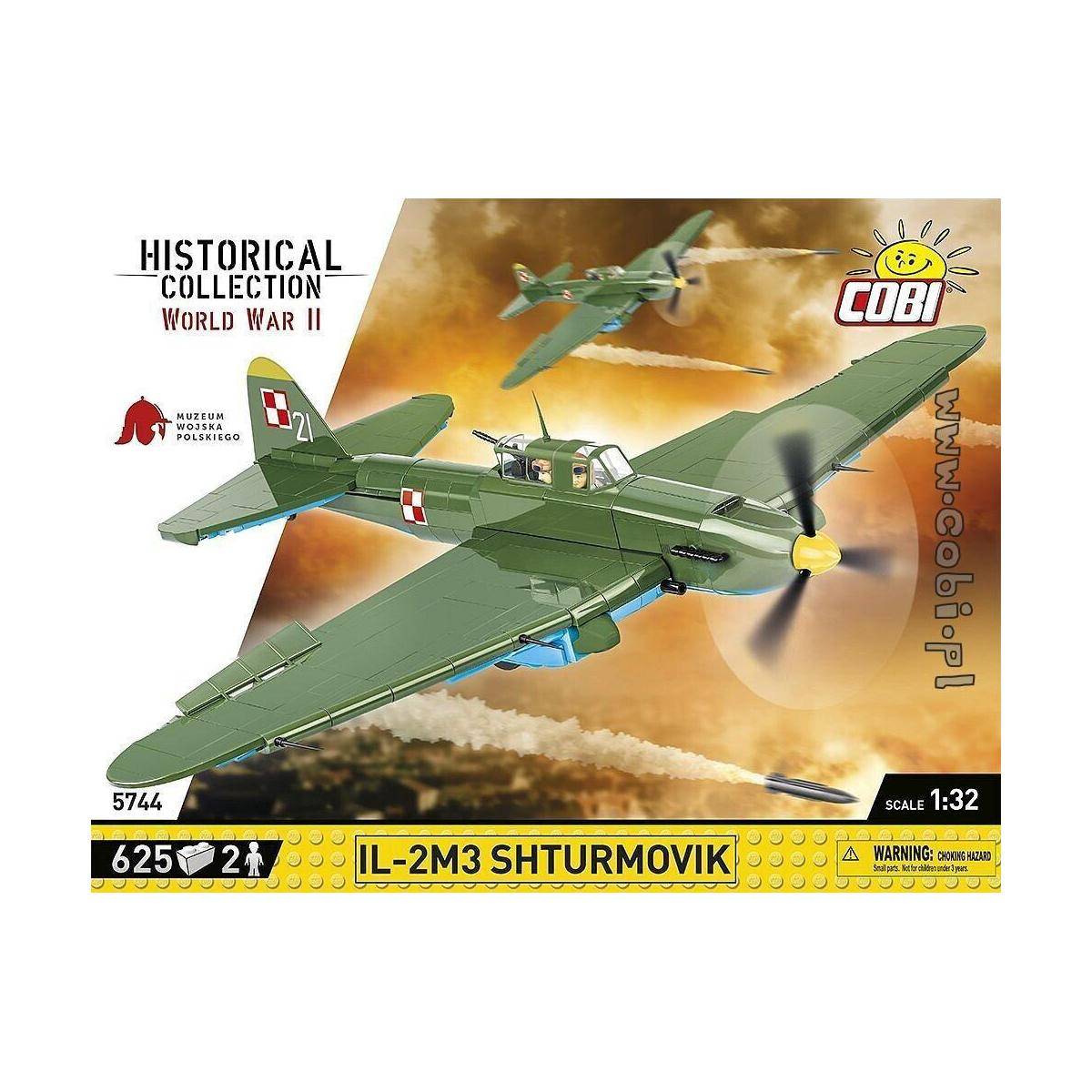 COBI-5744 - 625 PCS 'HC WWII /5744/ ILYUSHIN II 02 SHTURMOVIK MWP