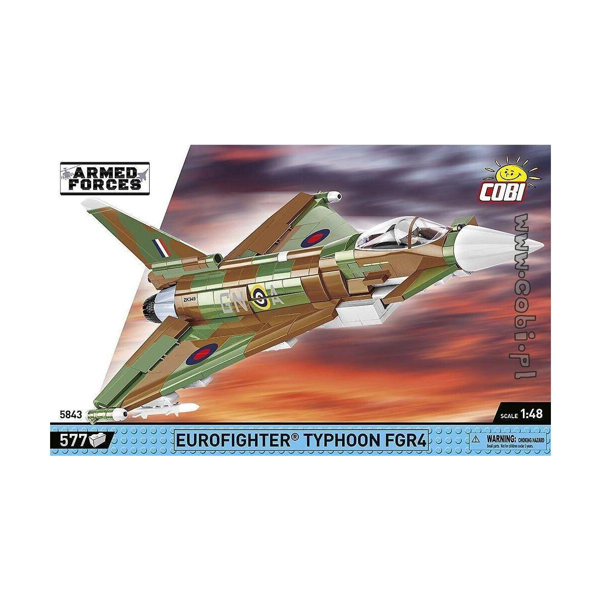 COBI-5843 - 577 PCS ARMED FORCES /5843/ RAF TYPHOON FGR4 GIN