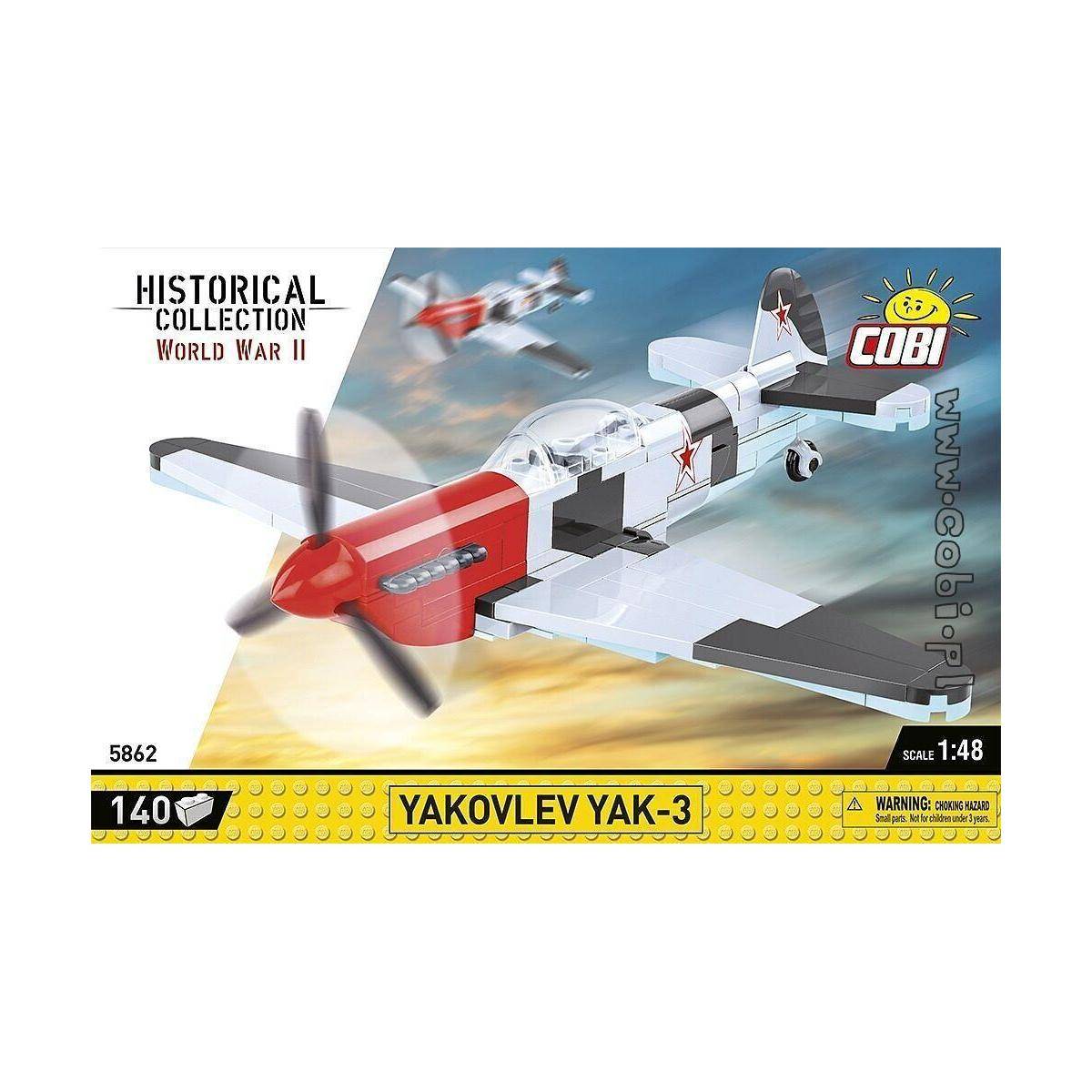 COBI-5862 - 140 PCS HC WWII /5862/ YAKOVLEV YAK-3