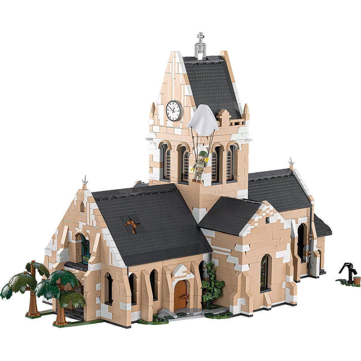 COBI-2299 - 2280 PCS HC WWII /2299/ Church Sainte-Mère-Eglise June 6, 1944 D-Day