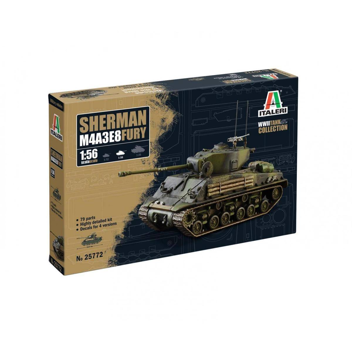 25772 - 1:56 Sherman M4A3E8 Fury
