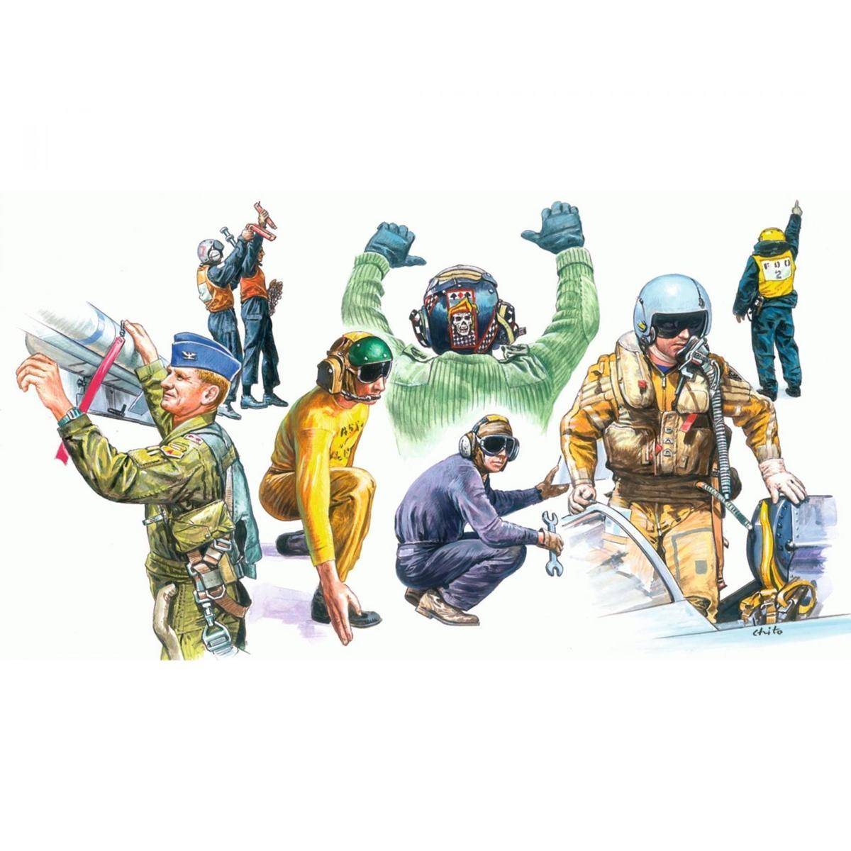 510101246 - 1:72 NATO Piloten und Bodenpersonal