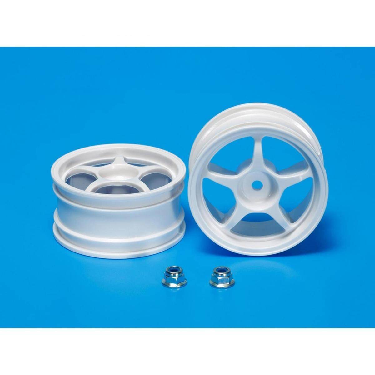 53232 - 1:10 Felgen (2) 5-Speichen weiß 26mm