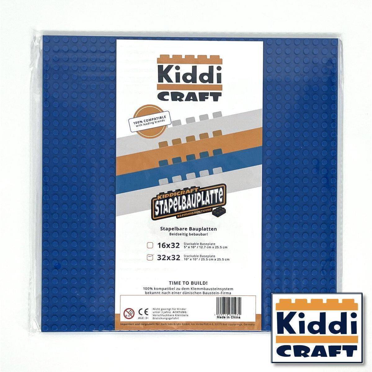 KC32BSA - Stackable Baseplate 32 x 32 Noppen (25,5 x 25,5cm) Blau
