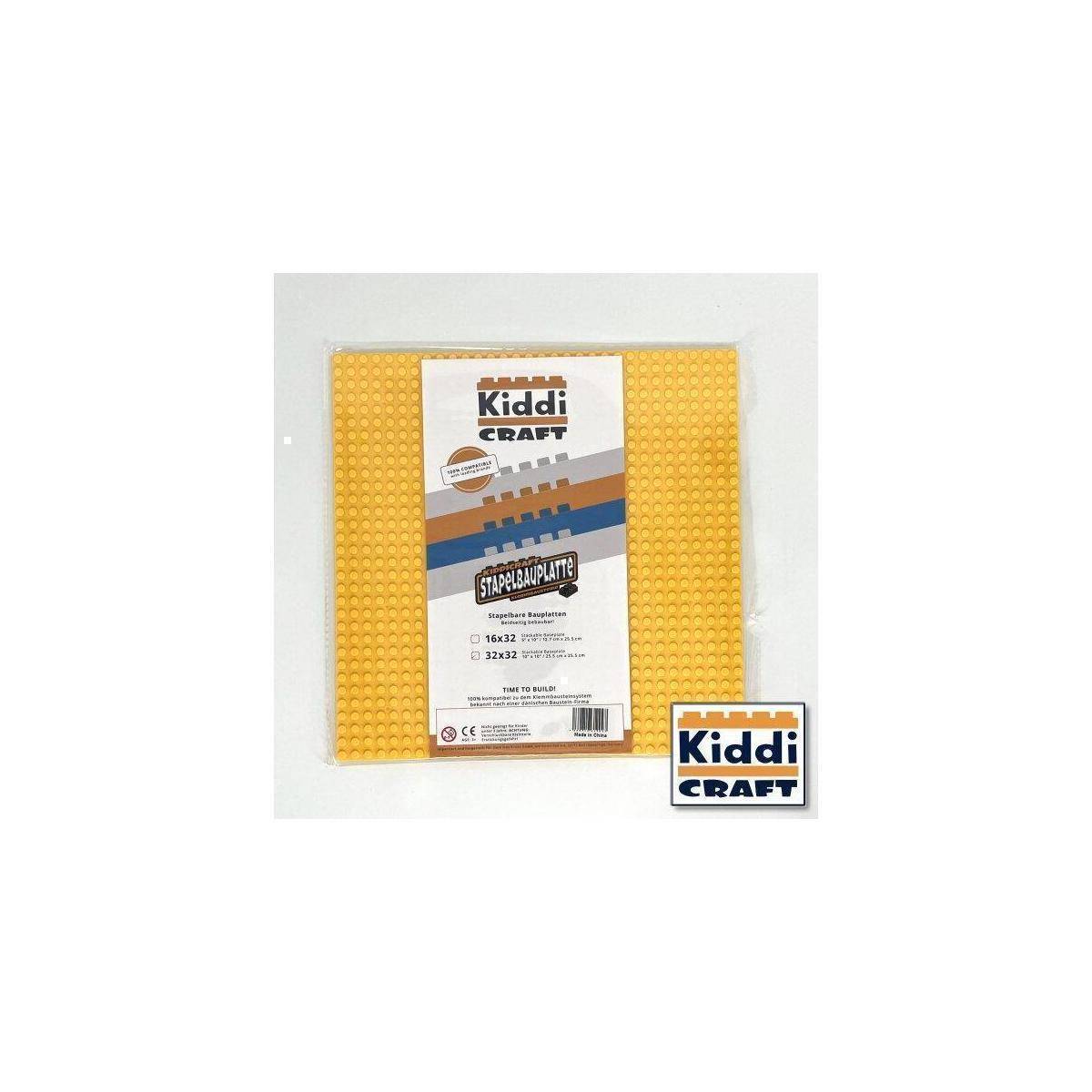 KC32GBSA - Stackable Baseplate 32 x 32 Noppen (25,5 x 25,5cm) Gelb