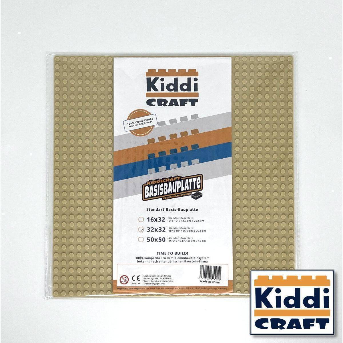 KC32T - Baseplate 32 x 32 Noppen (25,5 x 25,5cm) Tan