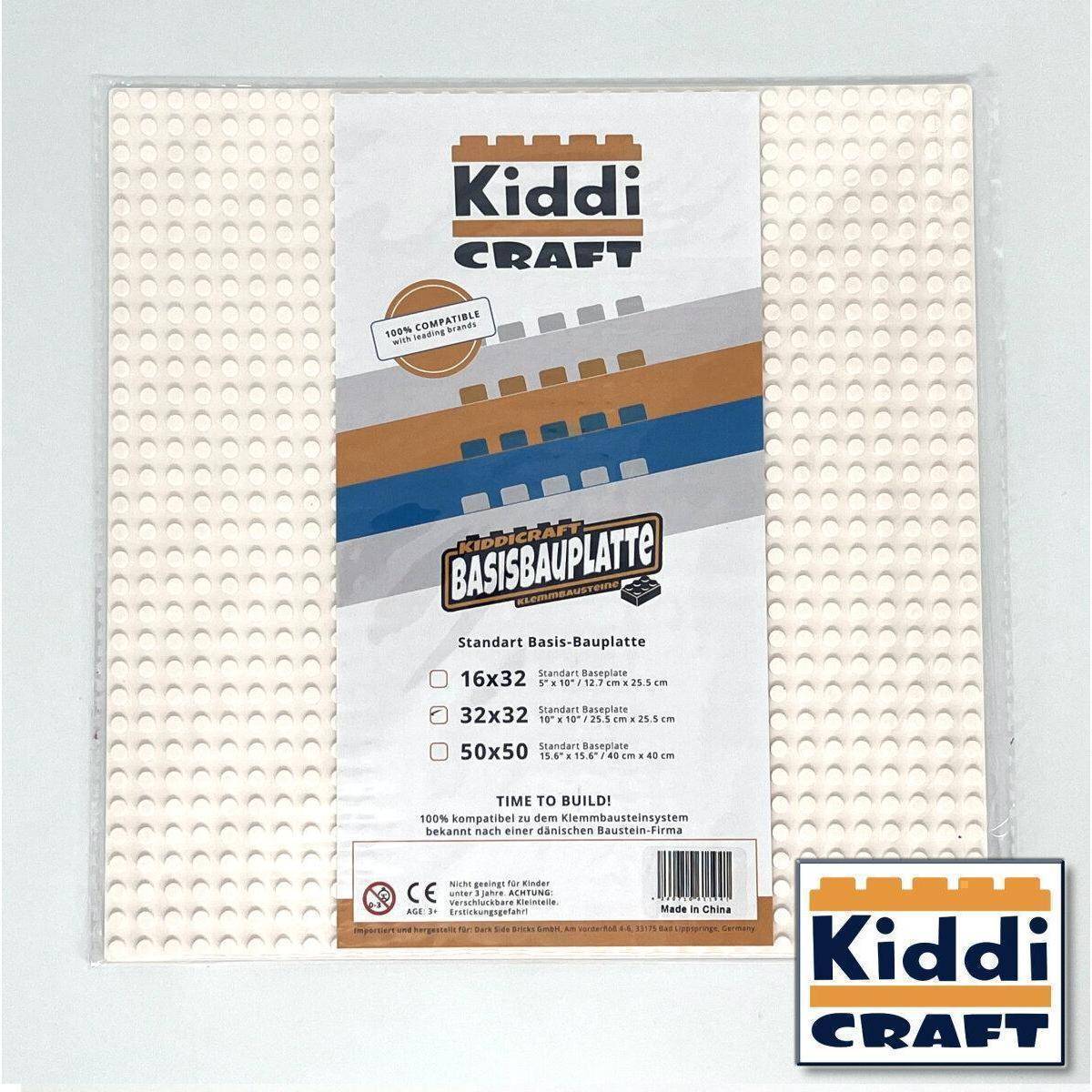 KC32W - Baseplate 32 x 32 Noppen (25,5 x 25,5cm) Weiß