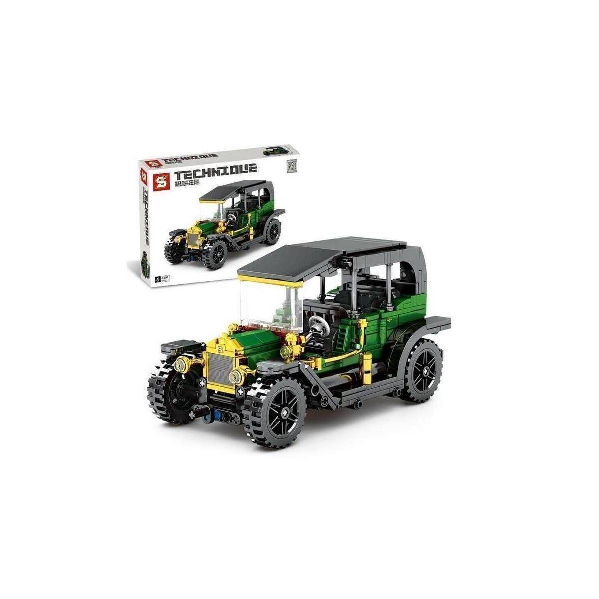 8201 - Classic Car Oldtimer grün Pull back