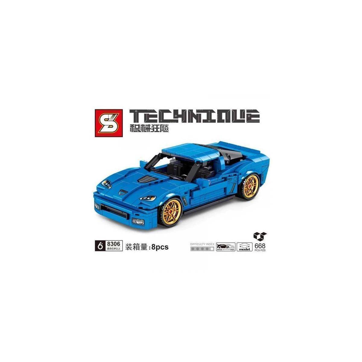 8306 - Blauer Rennwagen