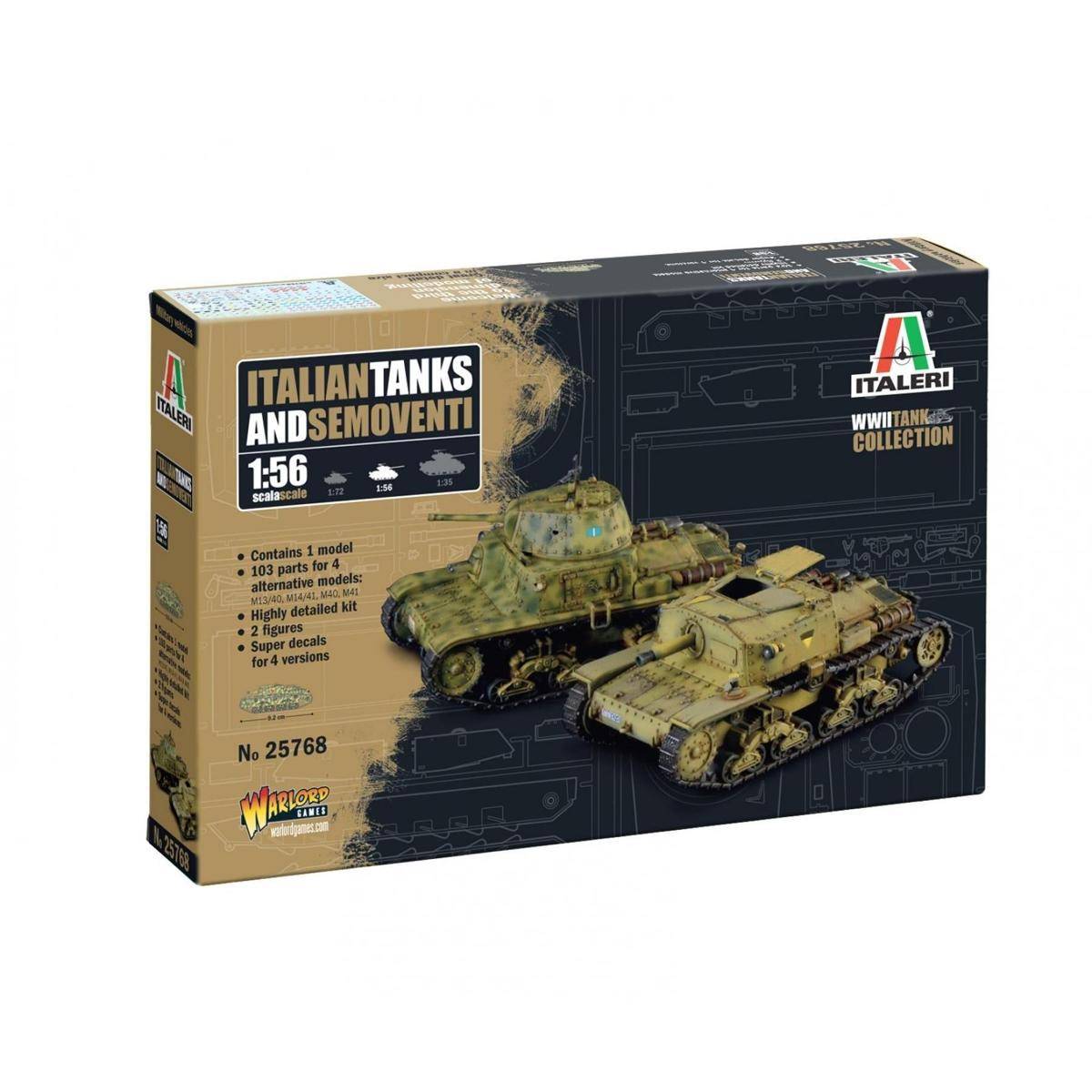 25768 - 1:56 Italienische Panzer Semoventi