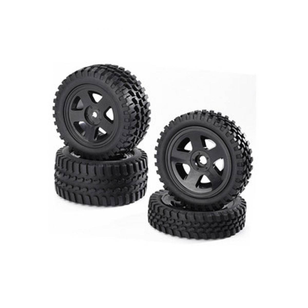 900027 - 1:10 Räder (4) All Terrain 2WD schwarz