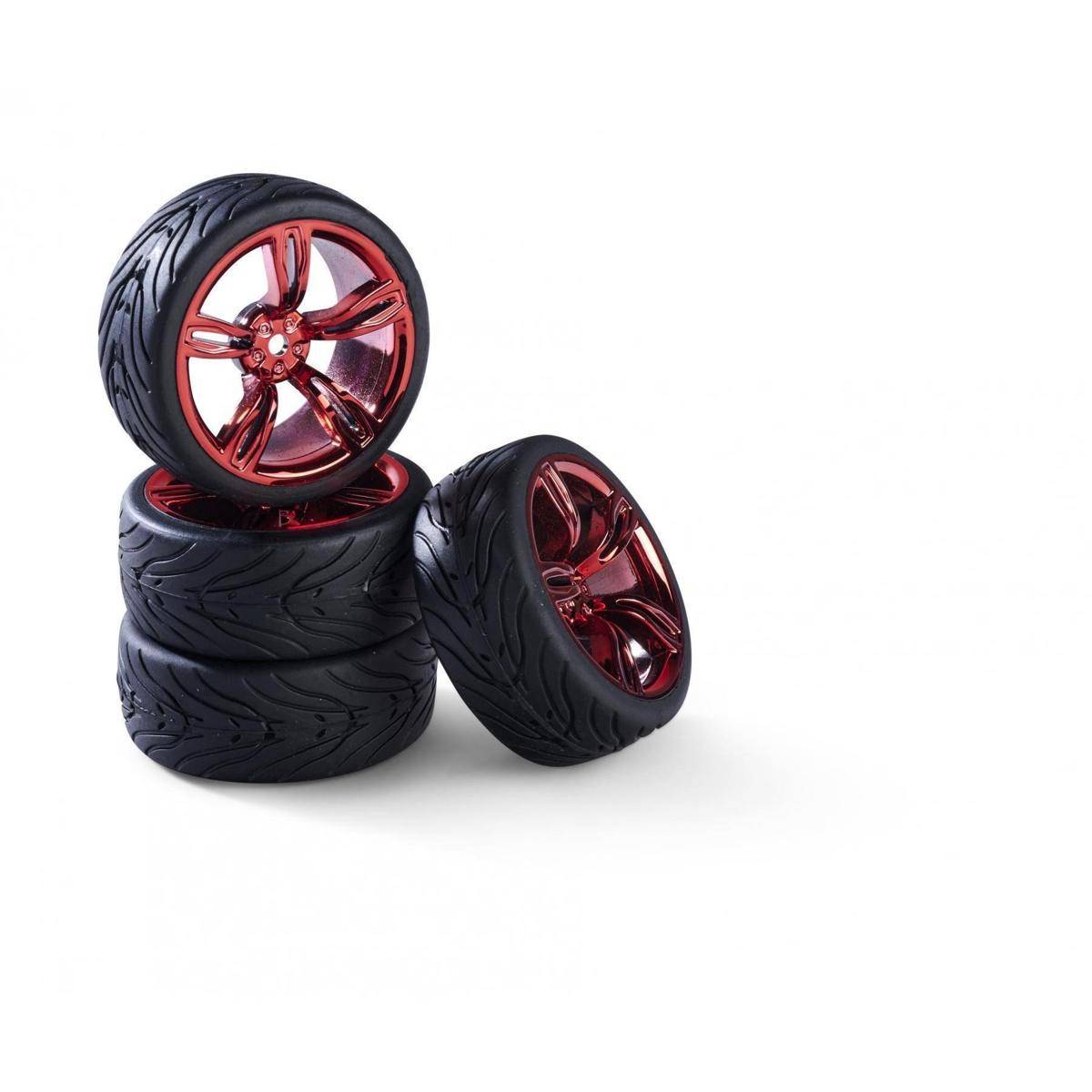 900177 - 1:10 Räderset (4) Design 10 Sp.rot 26mm