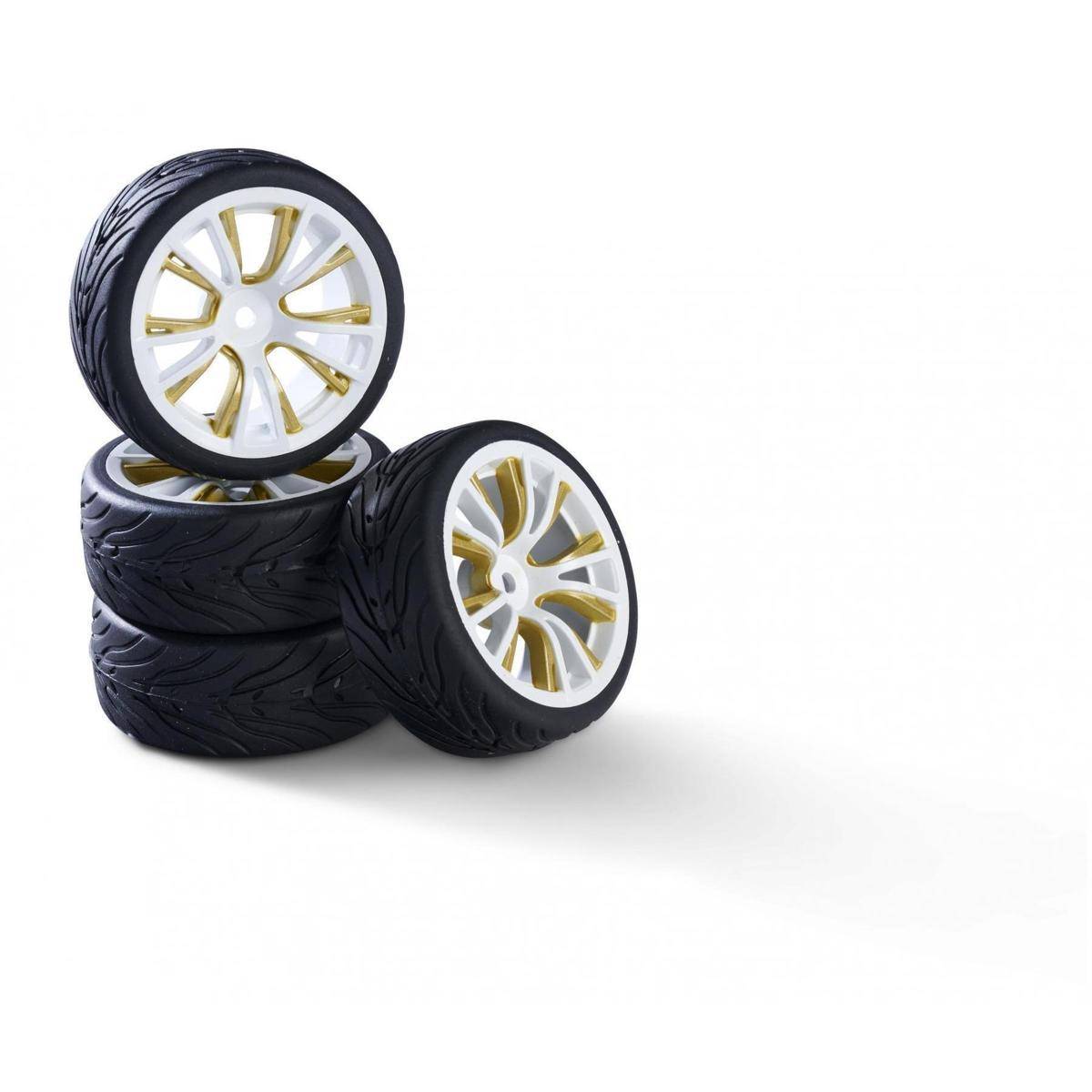 900184 - 1:10 Räderset(4) M-Design weißgold 26mm