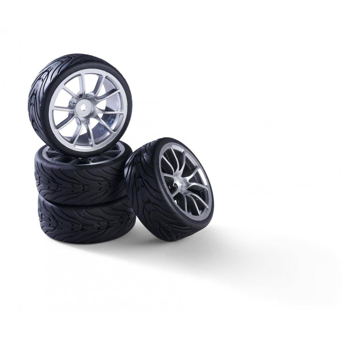 500900185 - 1:10 Räderset (4) Design 10 Sp.silb.26mm