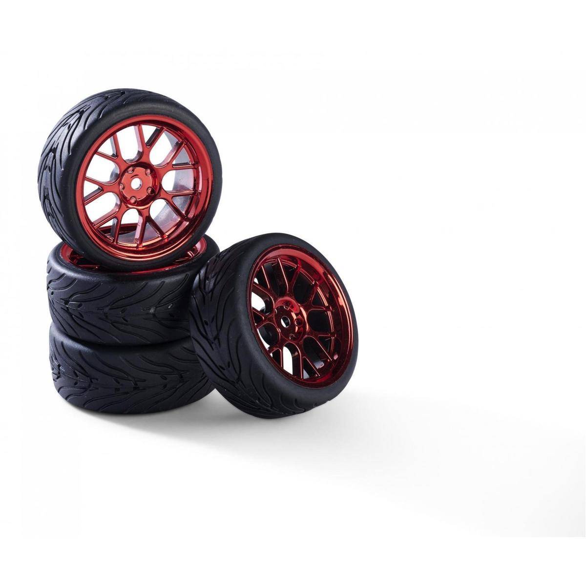 900193 - 1:10 Räderset(4) Y-Design3 rot 26mm3mm