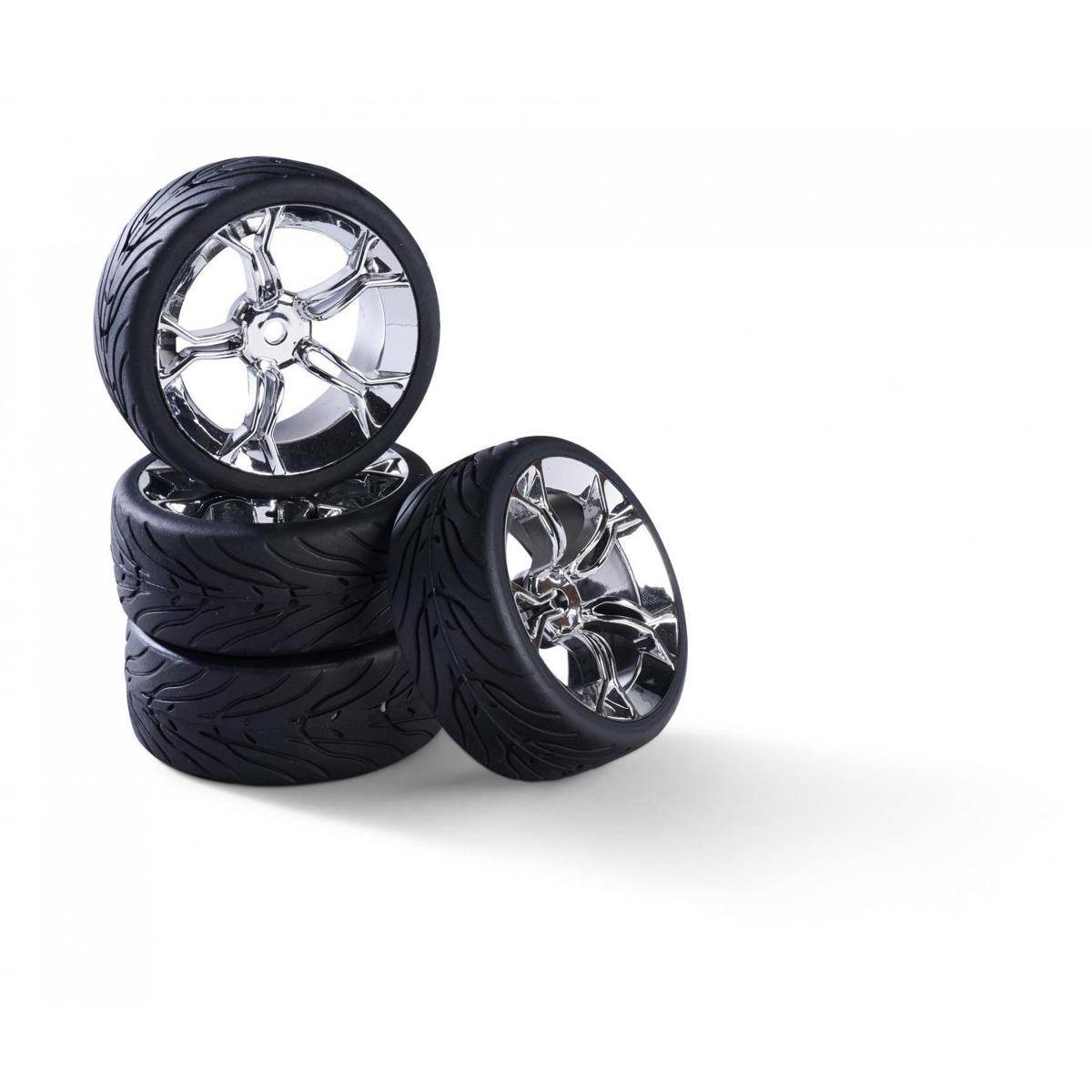 900195 - 1:10 Räderset (4) Y-Design4 chr.26mm3mm