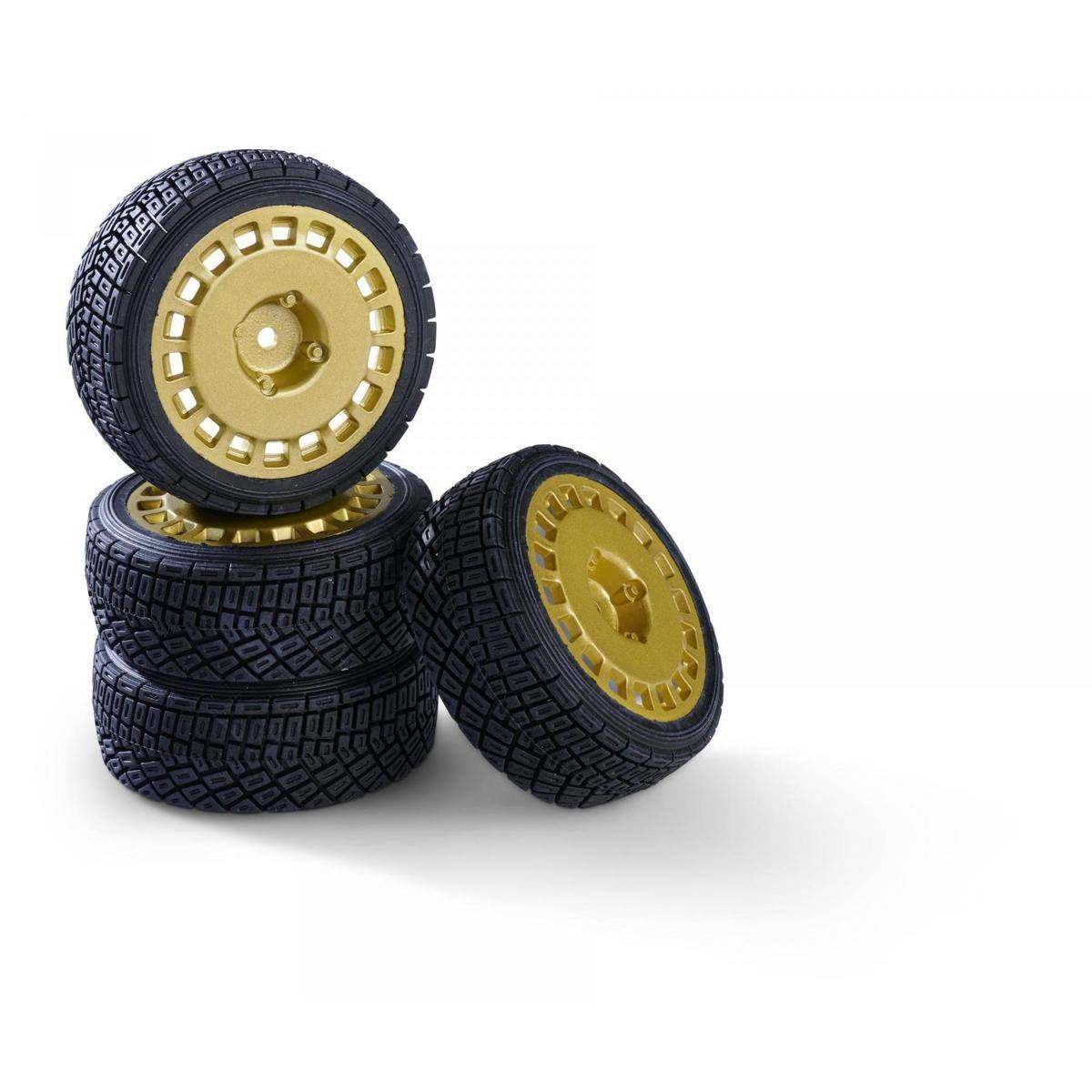 500900198 - 1:10 Räderset(4) Rally Design2 gold 26mm