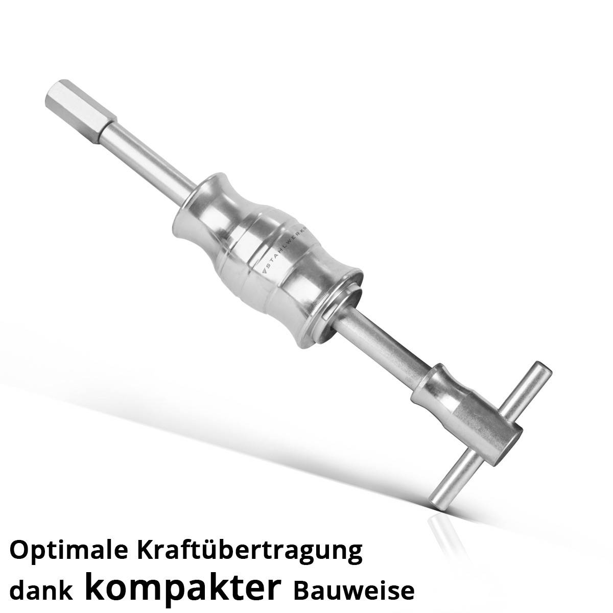 STAHLWERK Grundloch-Innenlager-Abzieher-Satz mit Gleithammer, 3 Adaptern