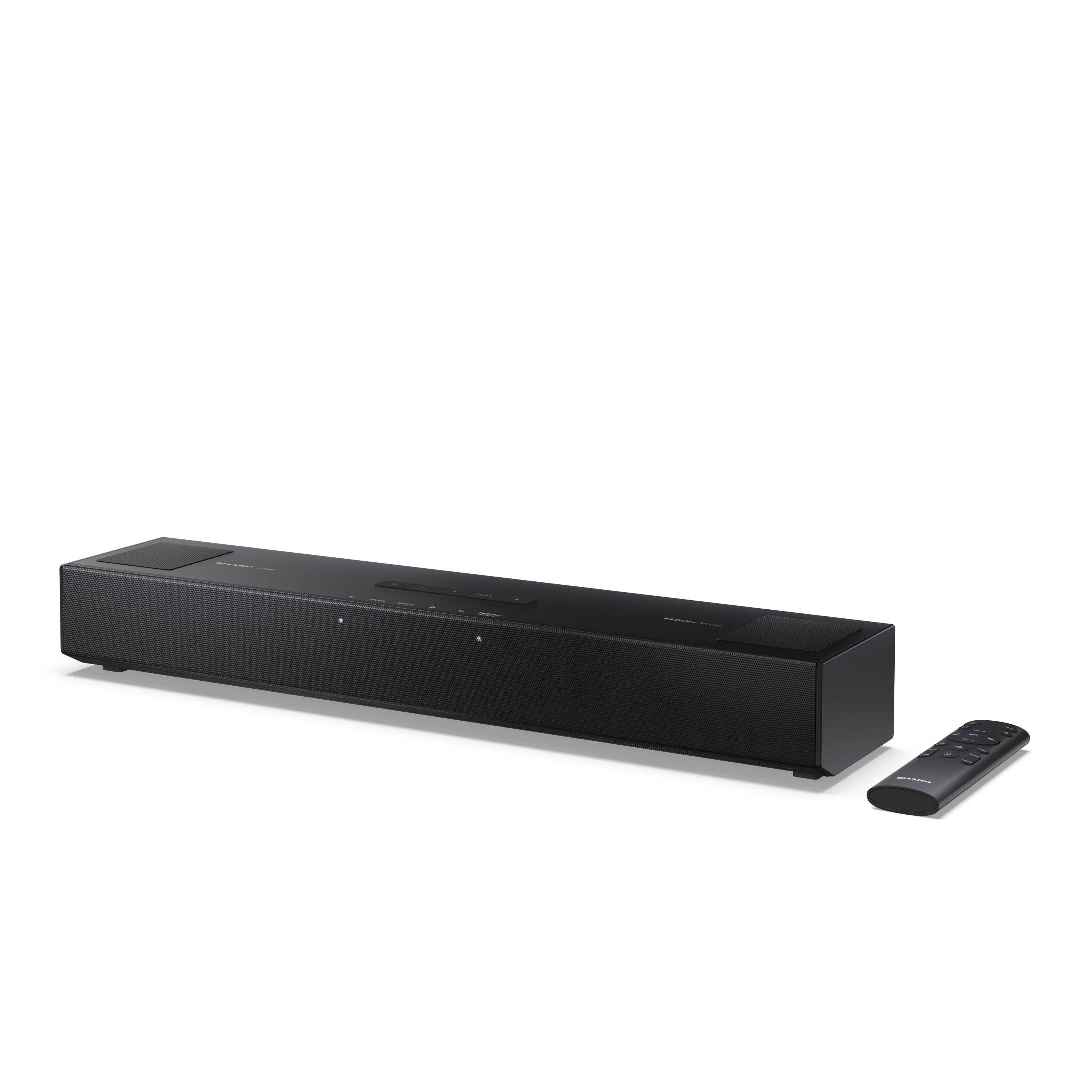SHARP HT-SB700 – Dolby Atmos Soundbar (2.0.2) mit Bluetooth 5.3 & HDMI eARC – 140W Spitzenleistung, Nachtmodus