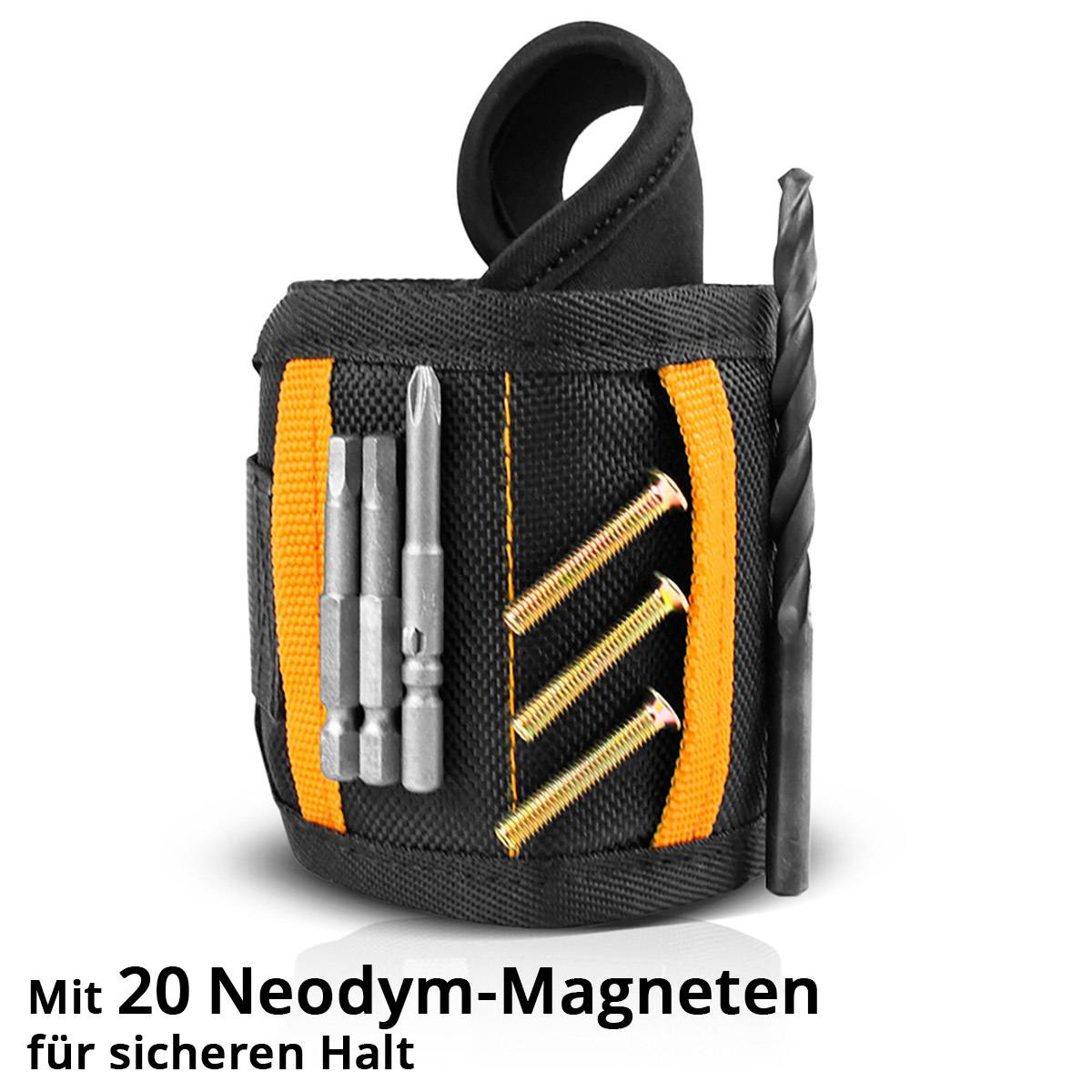 STAHLWERK Magnet-Armband 2er Set für Heimwerker zur Befestigung am Handgelenk