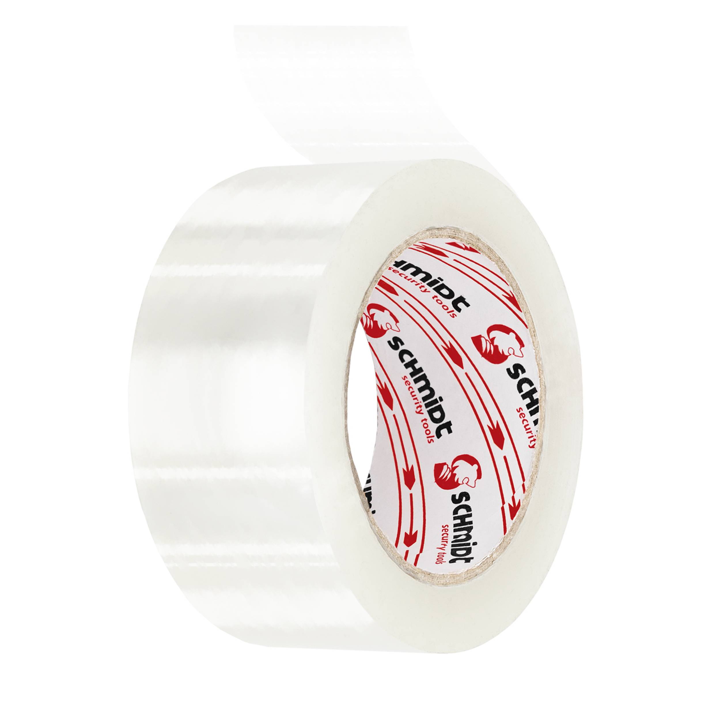 SCHMIDT security tools Klebeband - 100m - 48mm - 36 Rollen - 45my - Verpacken - Transparent - Packband - Paketklebeband - Packetband - Verpackungsba